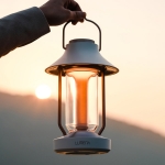 Lumena The Classic LED露營燈 (雪白色)：Angel Ring LED，無線充電，IP54防水